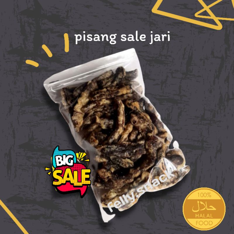 

pisang sale jari manis netto 100 Gram