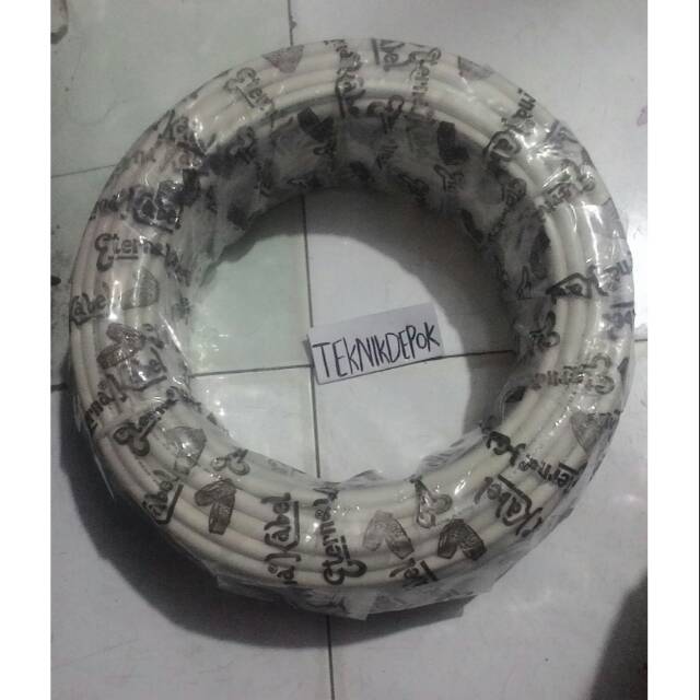 kabel 2 x 1.5 eterna NYM hitam kabel rumah kabel listrik kabel CU