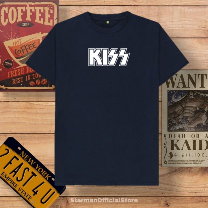 Kaos Distro Unisex KISS Katun Combed 30s / sablon polyflex /polyflex premium / Pakaian Pria Wanita Atasan Cowok Cewek /kaos kekinian / kaos viral / tshirt tumbrl tee basic /SIZE M , L , XL , XXL / kaus oblong oversize kaos murah best seller ready