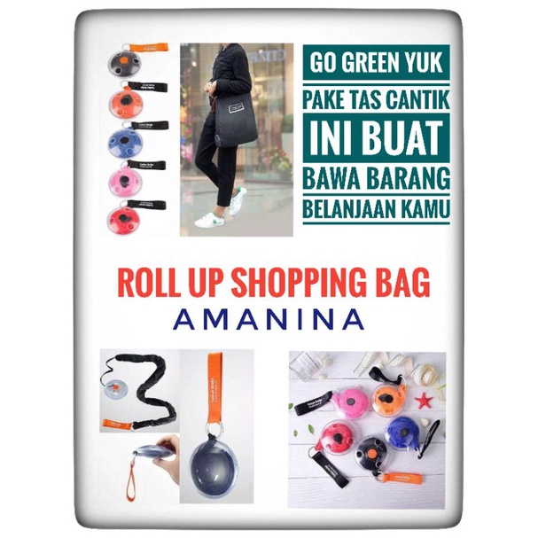 GO GREEN SHOPPING BAG ROLL