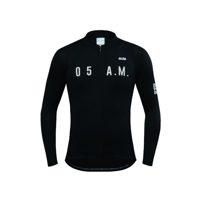 SUB Jersey sepeda subjersey 05AM BLACK LONG Sleeves Hitam gowes