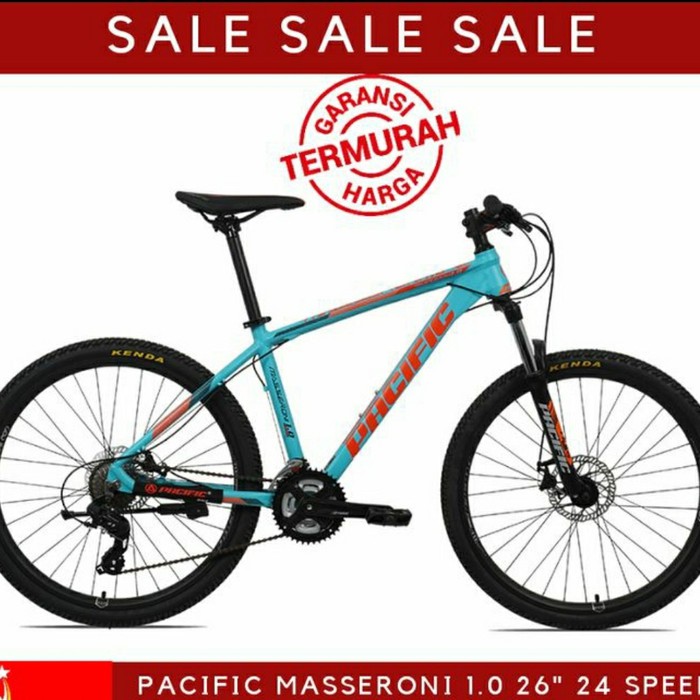 Dijual Sepeda MTB 26 inch PACIFIC MASSERONI 1.0 ALLOY 3X8SPEED Murah