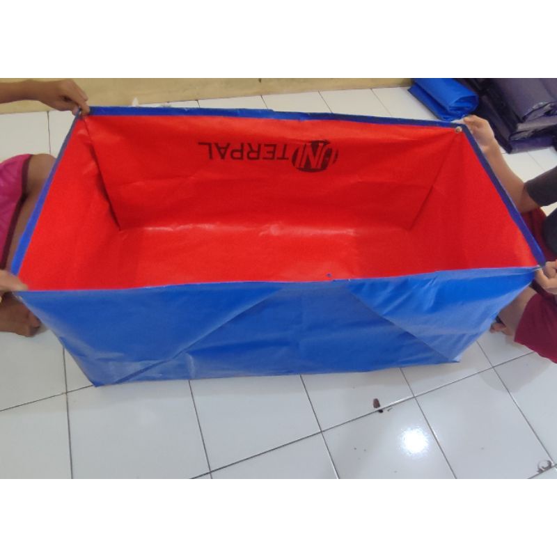 terpal kolam ikan 100x50x50 tinggi a5