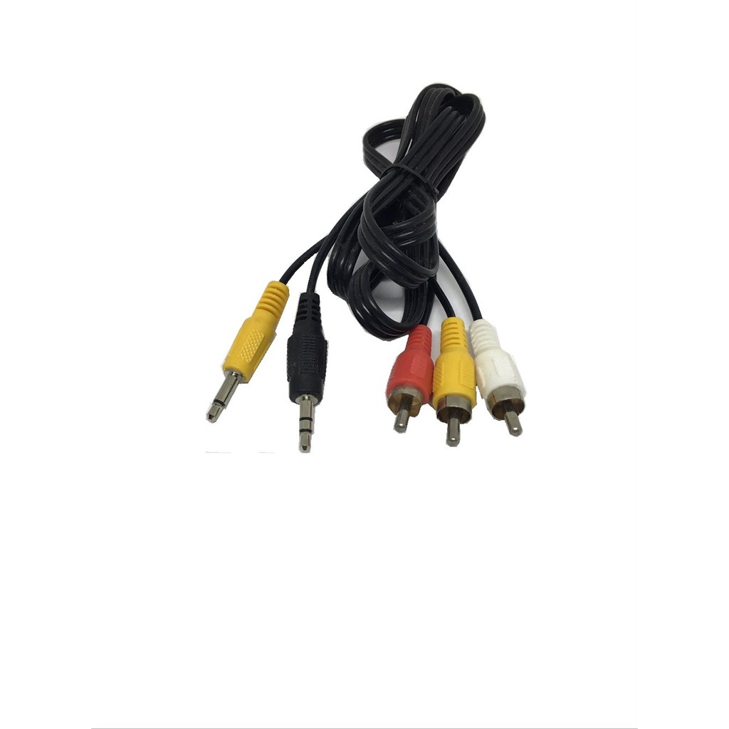 Kabel RCA DVD Portable to TV AV Audio Video konektor jack ca lop6