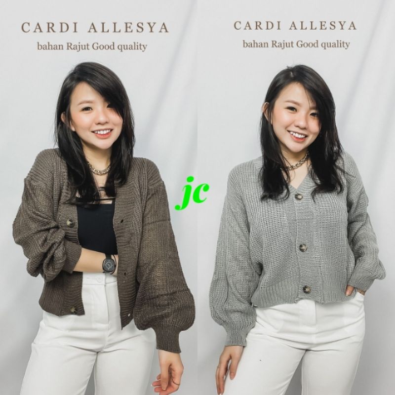 JCBC - Cardi Allesya Rajut / Cardi Rajut Wanita Terbaru / Cardi Fashion Trendy Kekinian