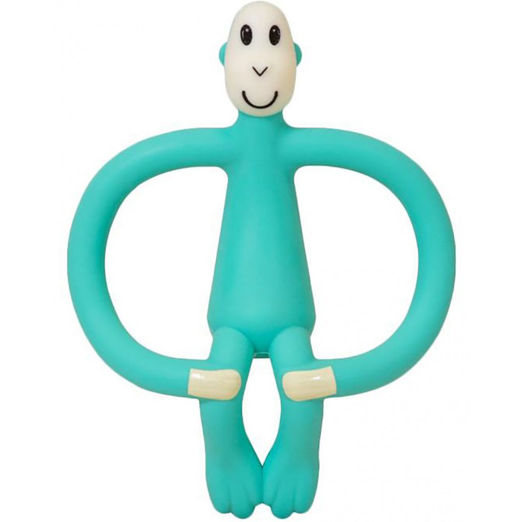 Matchstick Monkey Teether Baby Teething Toy Bayi Gigitan Gusi Anak Bayi Sikat Gigi Mainan Applicator-Green