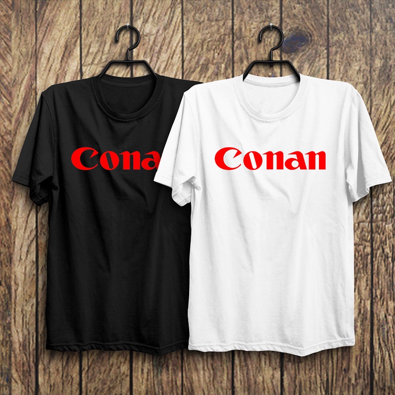 Kaos Baju Plesetan Parodi Brand Canon Conan