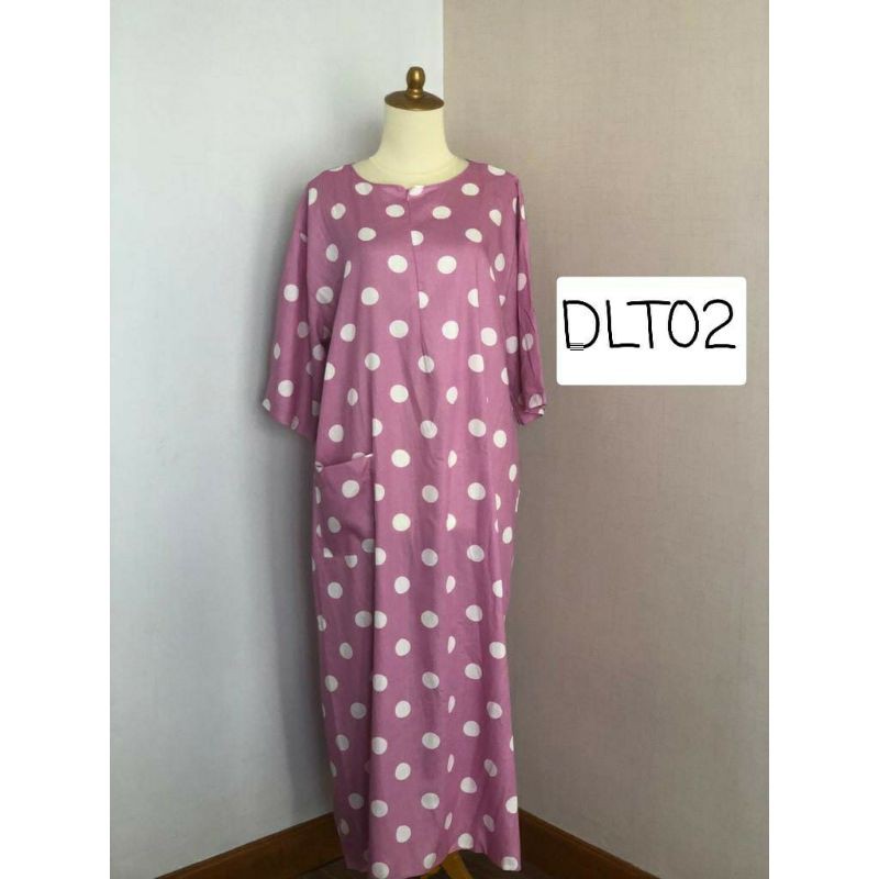 Daster Long Tunik Saku Depan