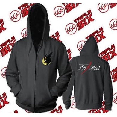 Jaket Hoodie Zipper Anime Akame Ga Kill
