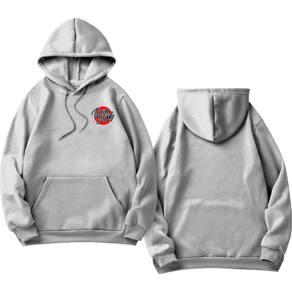 BRIGO Jumper Hoodie Suplay II Sweater Hoodie BRIGO Suplay Sablon DTF Fleece Cotton M-XXL (Pria &amp; Wanita) Free stiker&amp;Gantungan Kunci