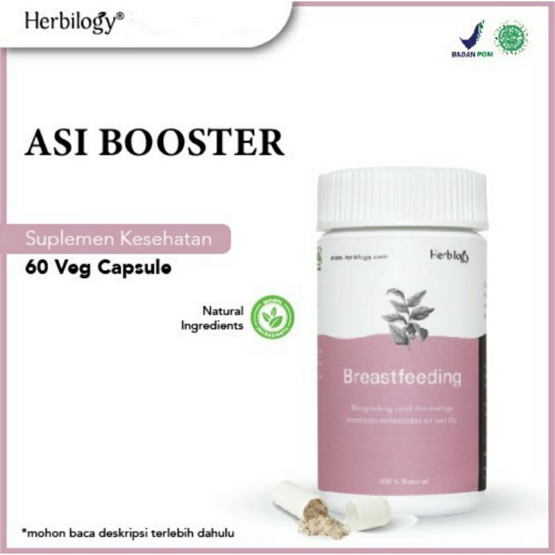 HERBILOGY Breastfeeding Capsules 60pcs ASI Booster Pelancar ASI Herbal Penambah ASI Fenugreek Katuk