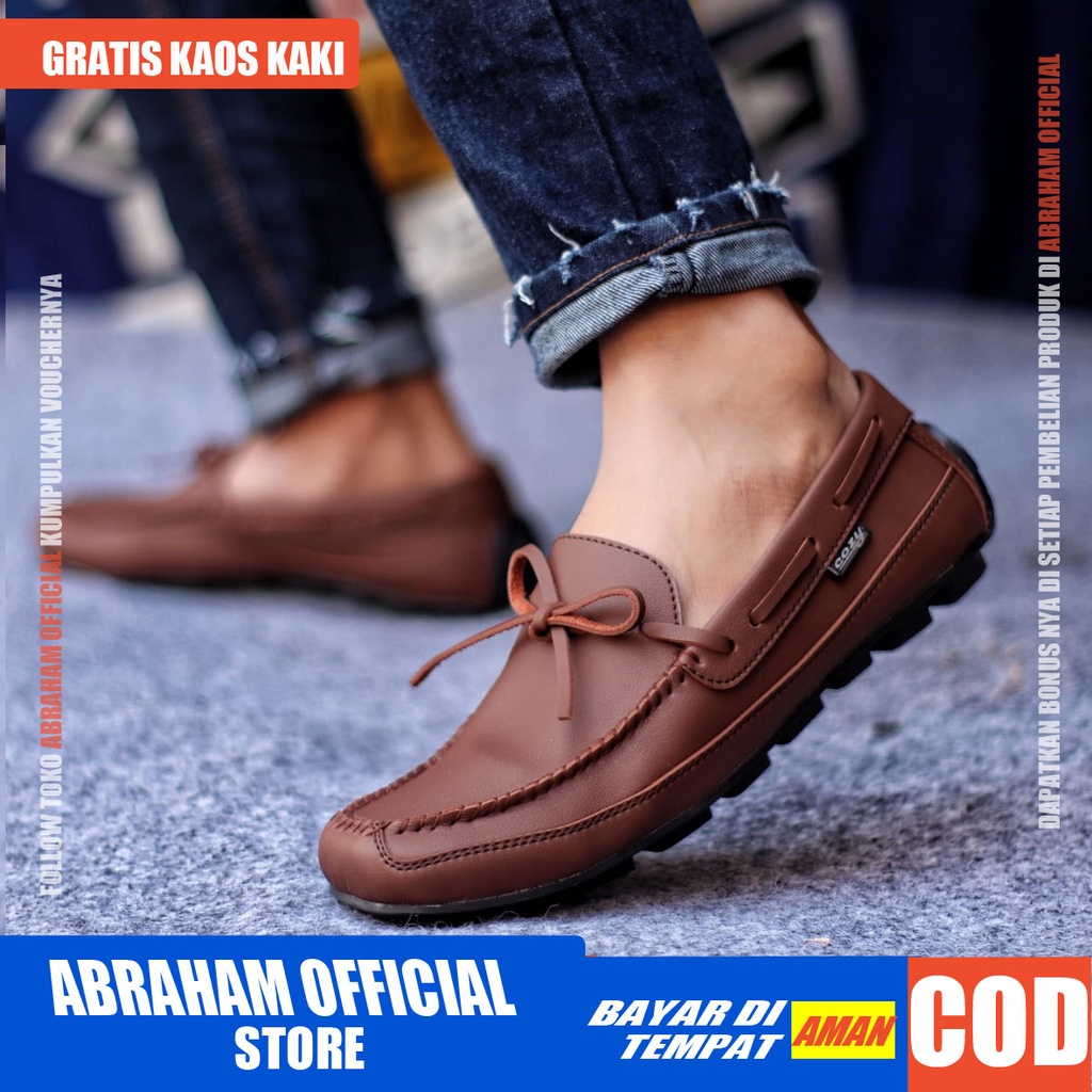 ABRAHAM Sepatu Casual Slip On Kerja Pria