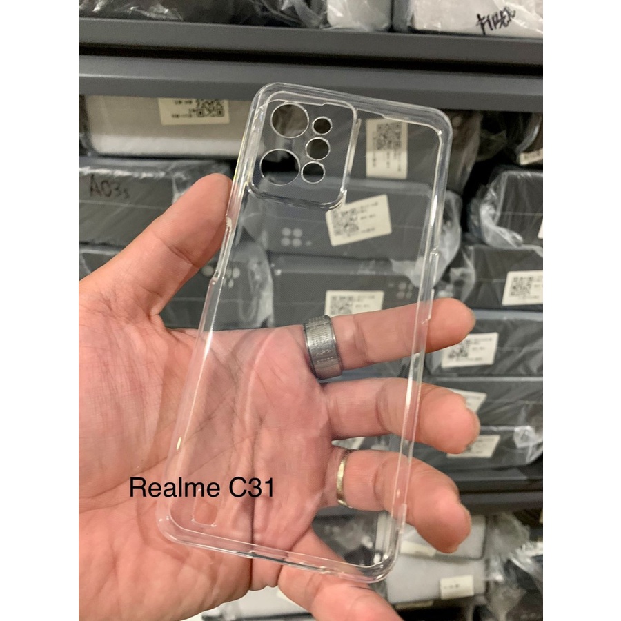 REALME C35 REALME C31 CASE HD BENING CLEAR SOFTCASE SILIKON KARET TRANSPARAN CASING PROTECT CAMERA COVER PELINDUNG KAMERA