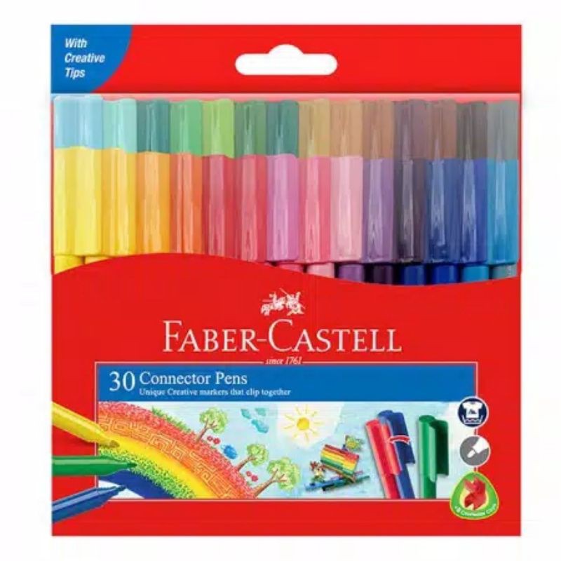 

Spidol Warna / Connector Pen 30 Warna Faber Castell
