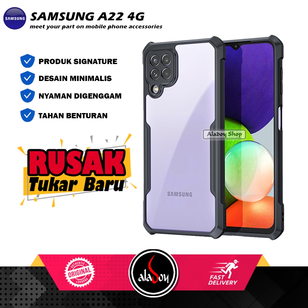 Case SAMSUNG A22 4G (2021) Armor Fusion Shockproof Transparent Premium Casing