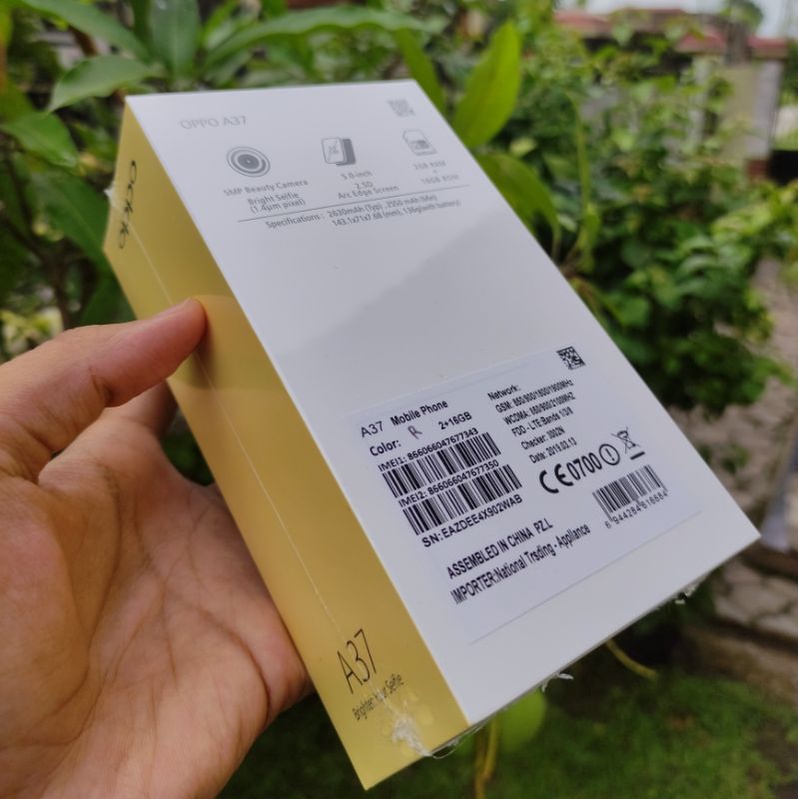 HP Baru Oppo A37 Original (NEW) Kondisi Segel Berplastik Garansi 1 Tahun