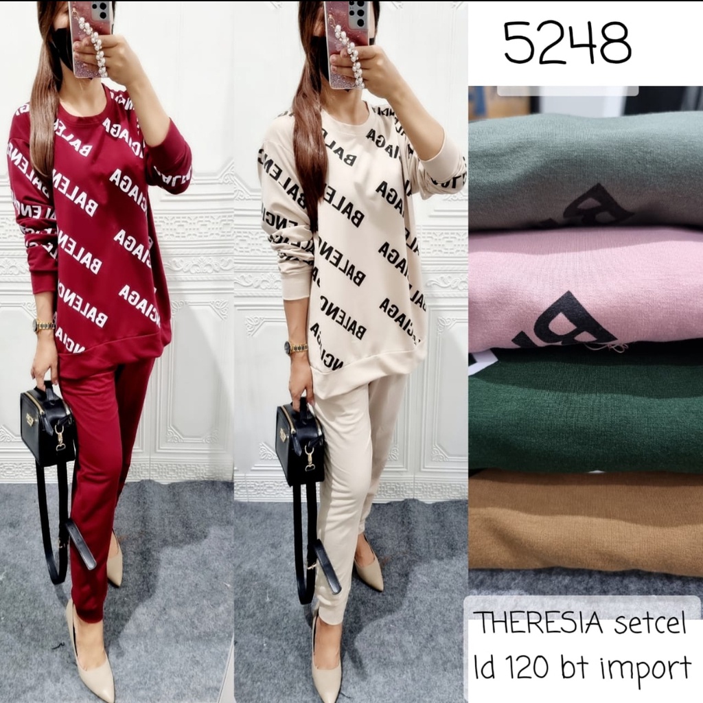 Setcel PP Theresia LD 120 Jumbo Tulisan Ba*lenciaga 5248