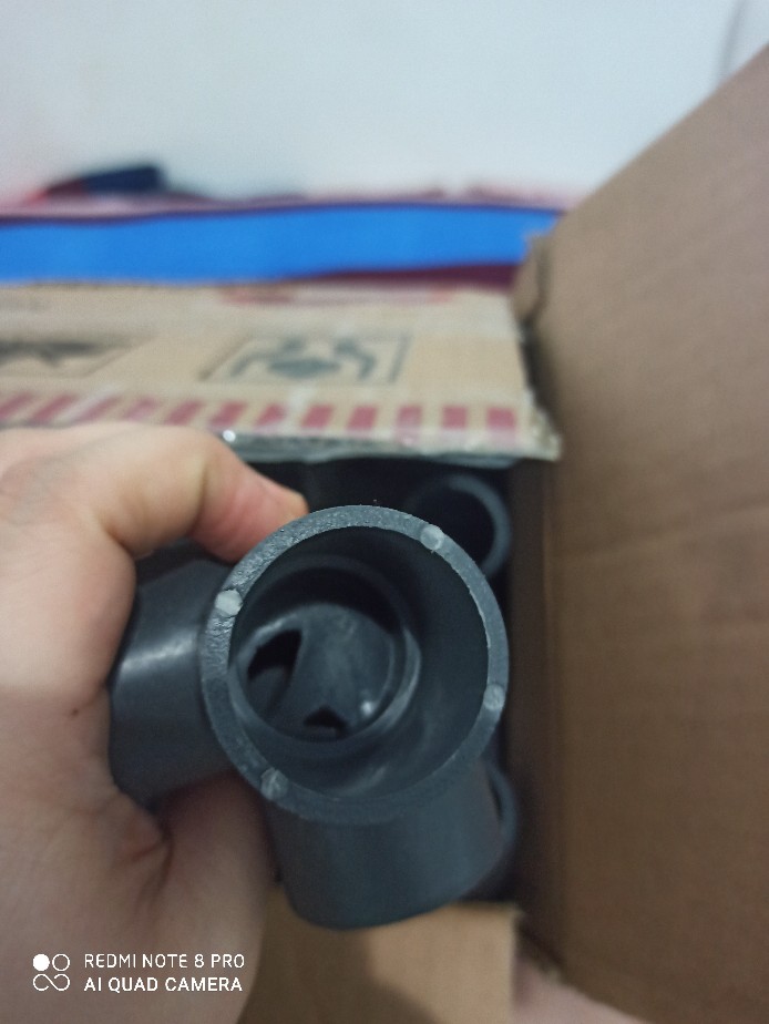 3 Way Sambungan Pipa Pvc 1 Abu-abu Utk Pembuatan Rak Hidroponik, Dll