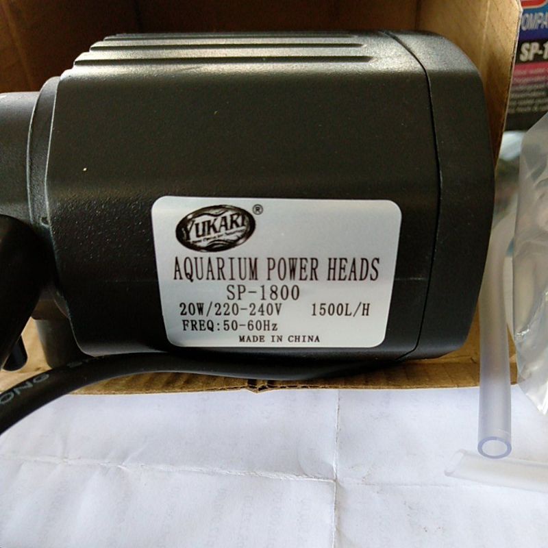 pompa Aquarium Aerator celup Yukari SP-1800 / Hikari HK 1800, 15-20 Watt 3-in-I Pompa kecil Tenaga K