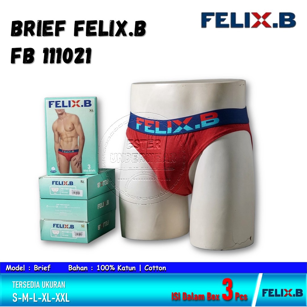 Celana dalam Pria Felix.B FB 111021 ISI-3 PCS