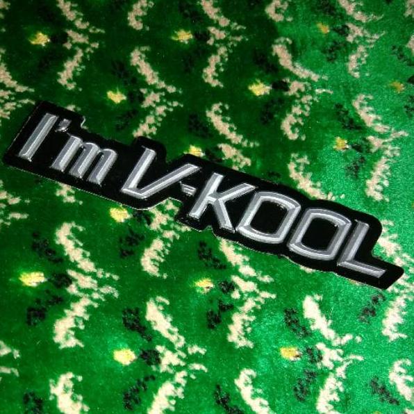 ー☊ Sticker Kaca Mobil Timbul Im VKool Vkool V Kool Stiker Bkn Llumar Huper Optik Solar Gard 3M Autof