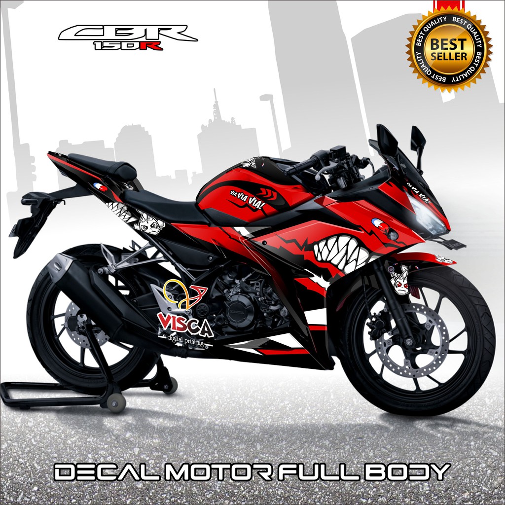 Decal Cbr 150r Facelift Full Body Decal Cbr 150r Full Body Stiker Cbr150r Full Body Shark