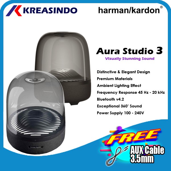 Harman Kardon Aura Studio 3 Bluetooth Wireless Speaker Resmi IMS