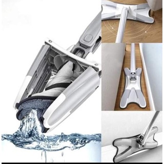 PRODUK NEW TERMURAH Alat Pel peras Praktis mop magic bentuk Light X-shape Mop/pel putar twist mop Alat Pel Lantai Pel