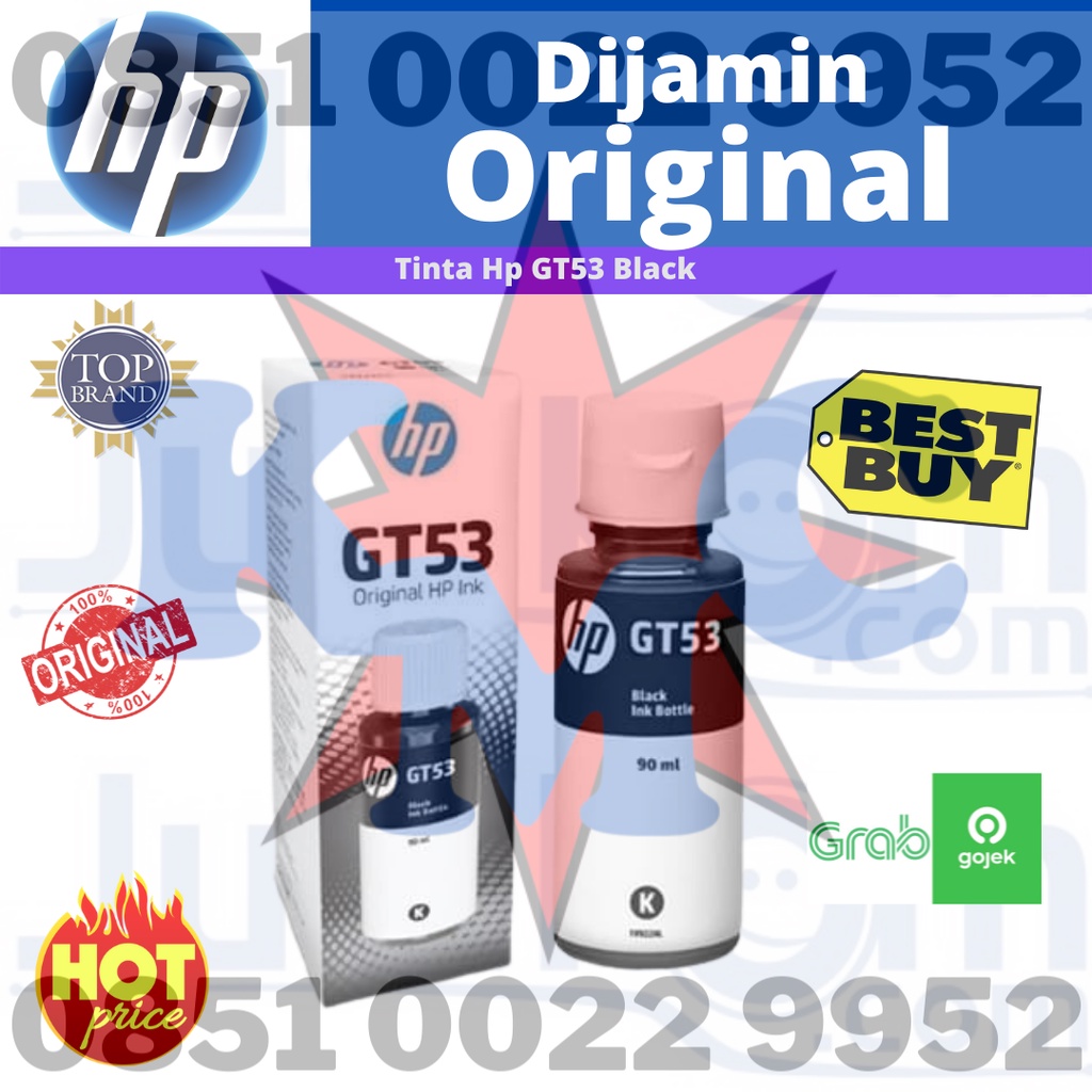 HP TINTA GT53 GT 53 BLACK ORIGINAL