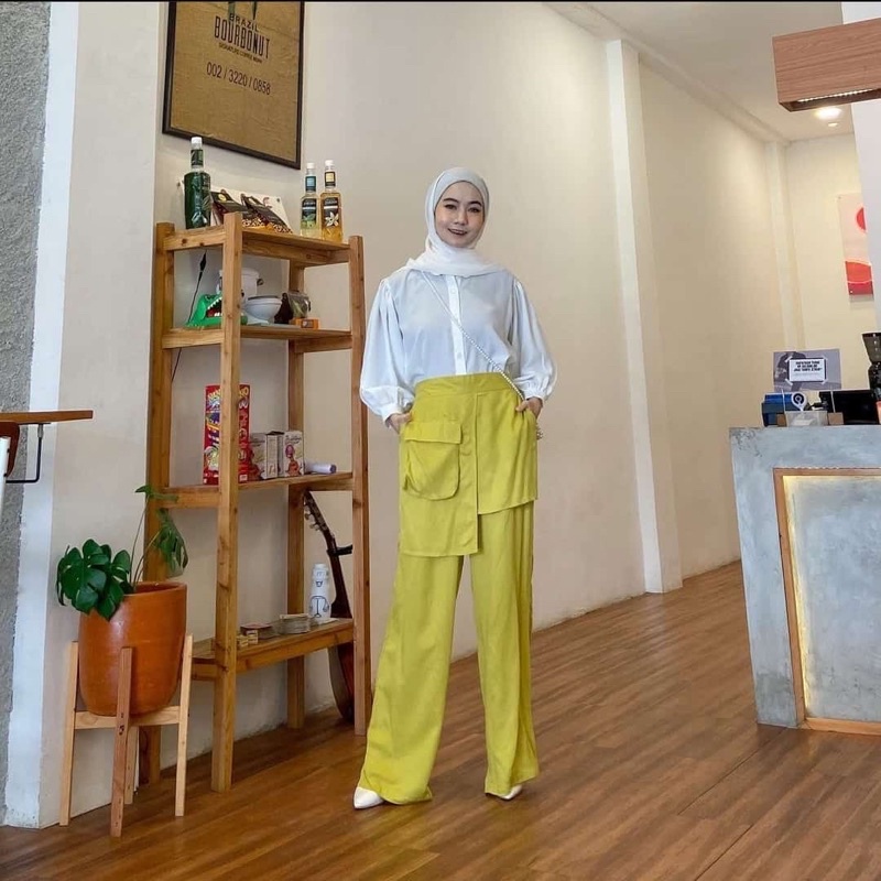 Celana Kenz Pink fanta Fucshia // Kulot wanita kekinian unik celana selebgram