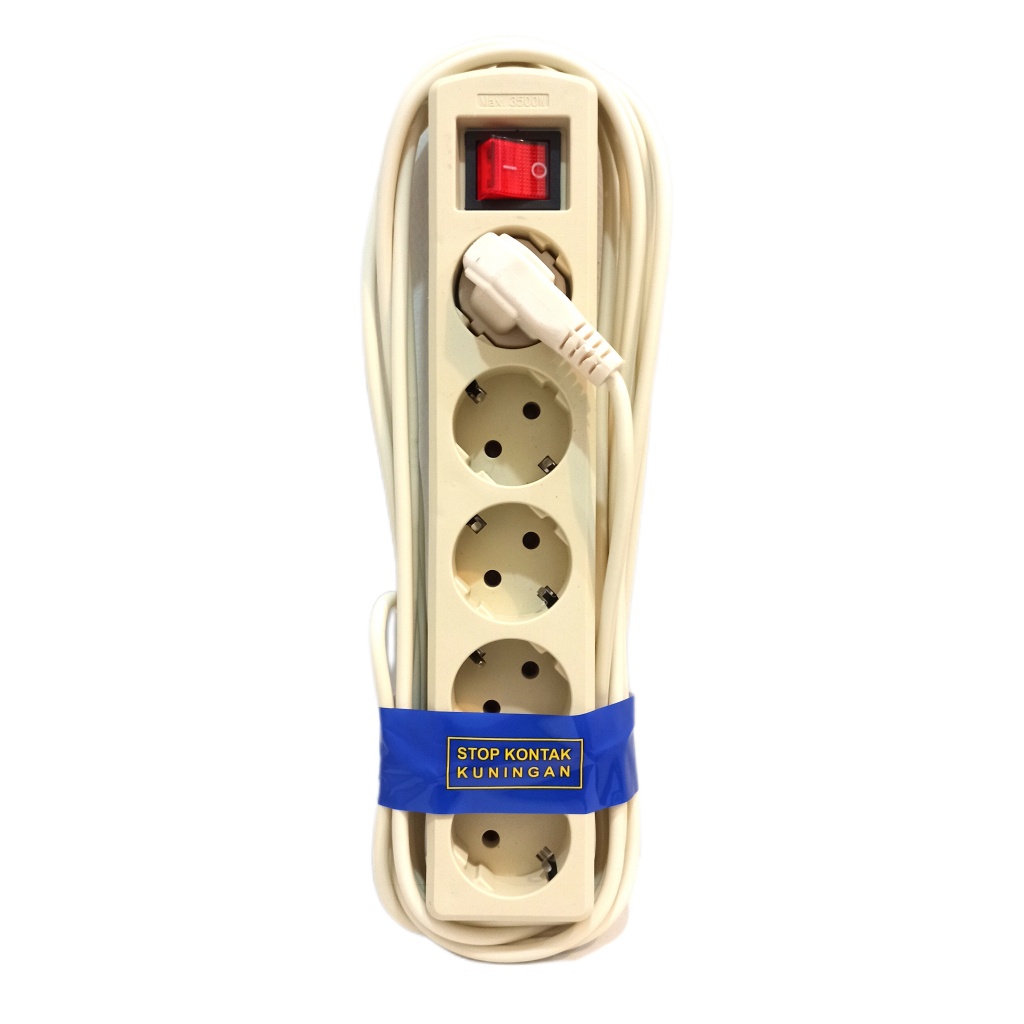 Stopkontak Stop Kontak Kabel 5 Lobang Saklar 5 Meter SNI Kawachi Meiko Rol Cable Extension