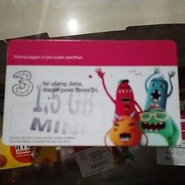 Voucher kuota 3 1,5gb