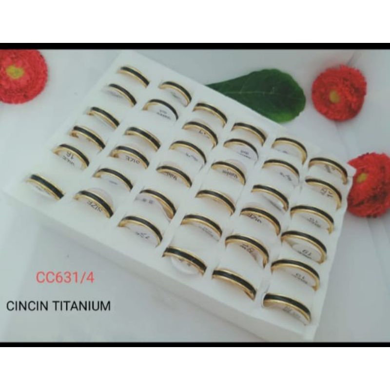 Cincin Titanium Anti Karat cc631/4