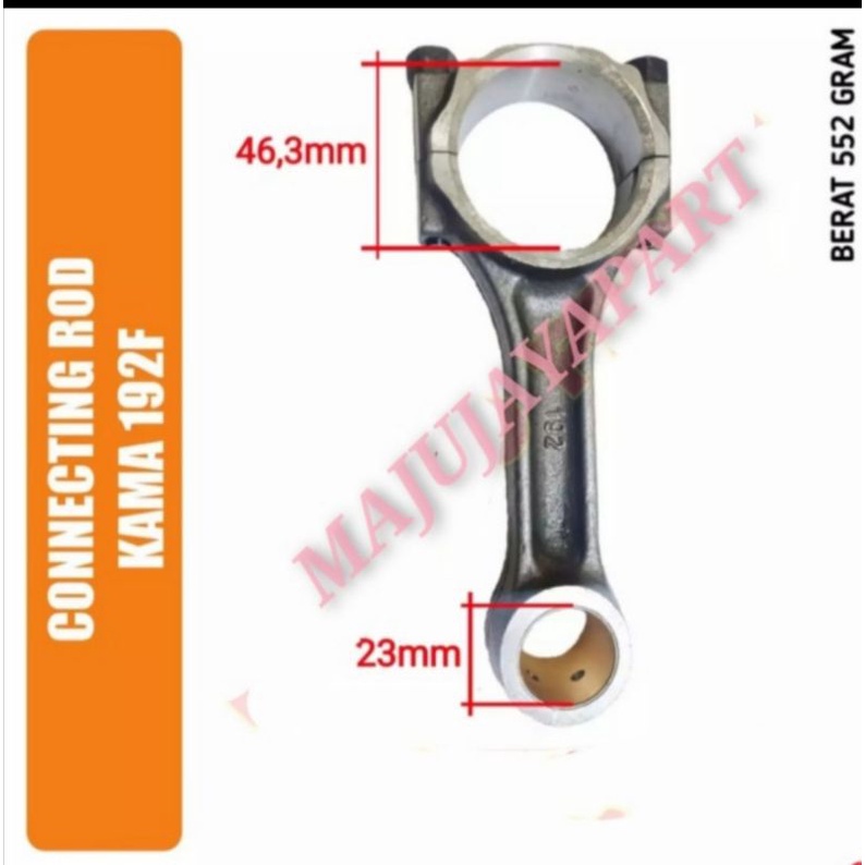 stang seher/connecting rod mesin diesel 192f 192fa
