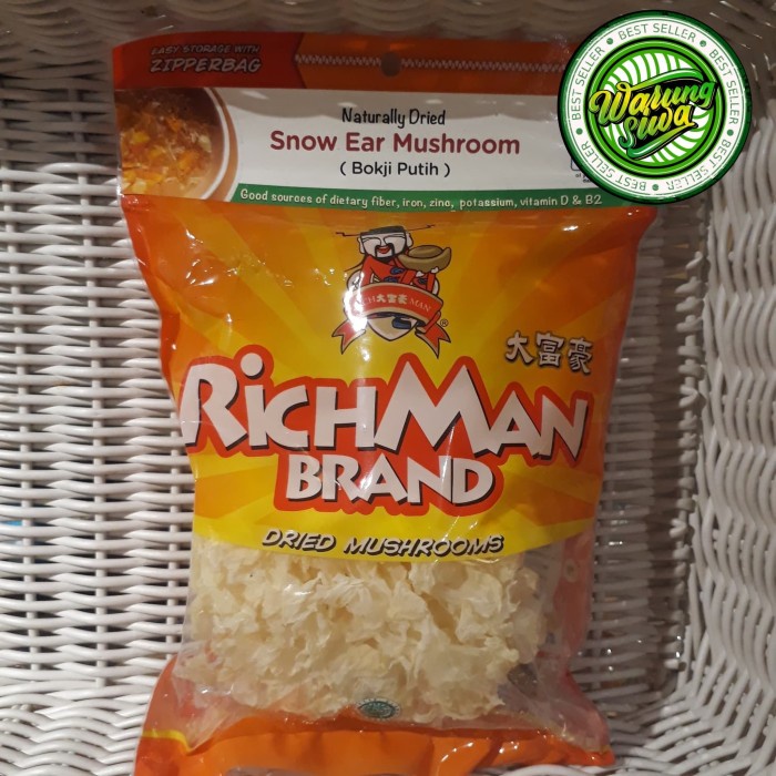 

Richman brand bokji putih - snow ear mushroom 75 gram