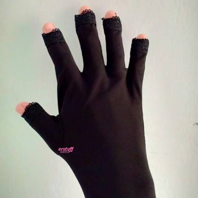 SARUNG TANGAN MUSLIMAH /Gloves TOUCHSCREEN / RENDA 5 JARI