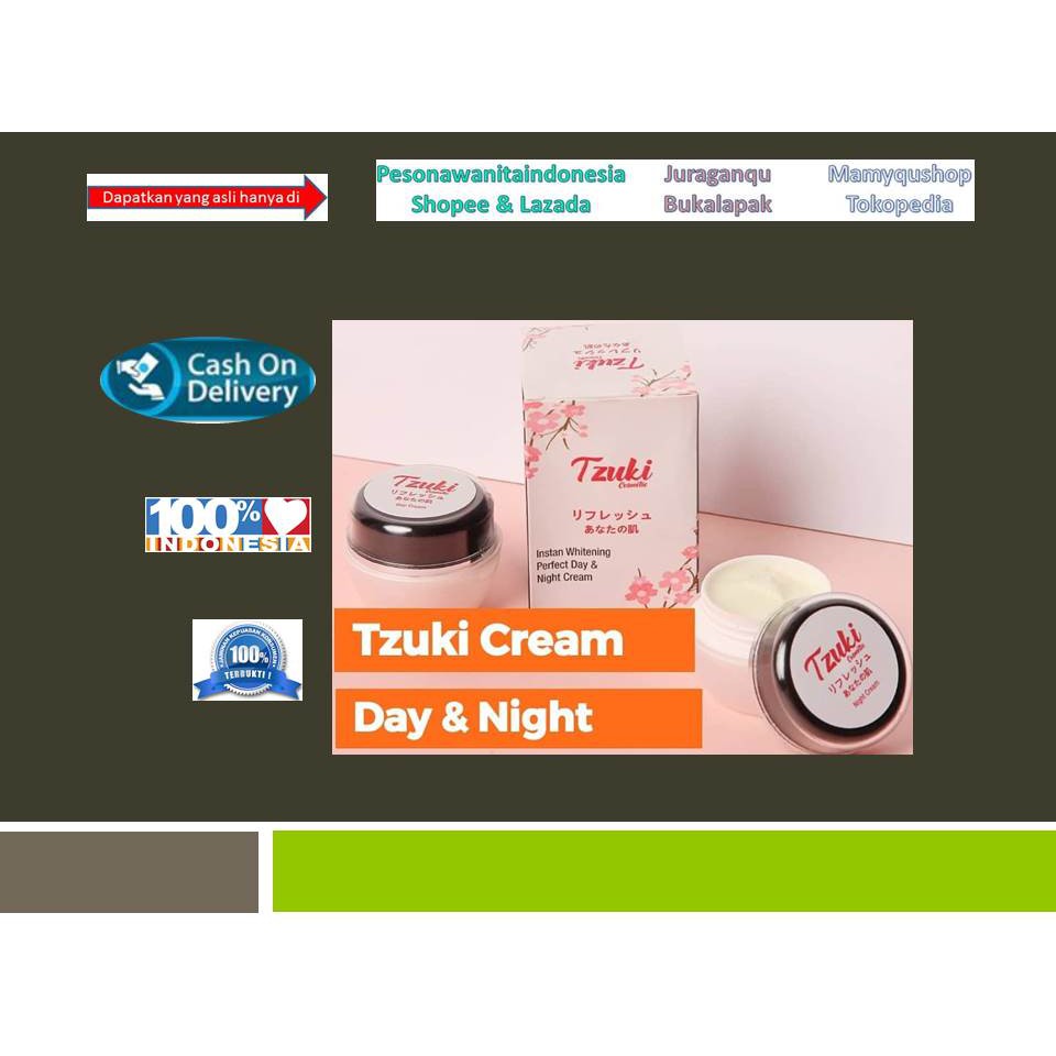 #READY TZUKI PAKET CREAM SIANG & MALAM CREAM TZUKI KRIM TZUKI ORIGINAL ORI CREM TZUKI ORI