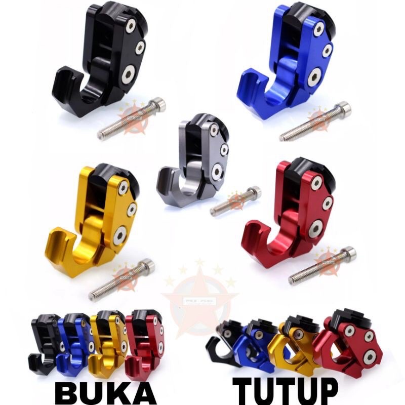 Gantungan Cantolan Barang Tekuk Full CNC Universal Nmax,Aerox,Lexi,Vario,Mio,Fino,Scoopy,Beat,Xeon