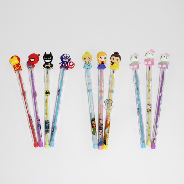 

Pensil Susun Karakter Super Heroes, Ultraman, Princess, Hello Kitty, Tsum-Tsum