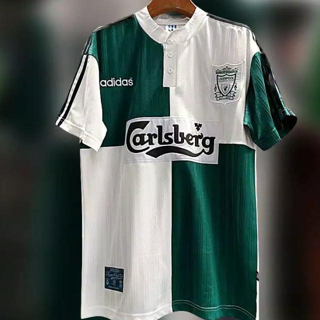 (PUTIH) JERSEY BOLA RETRO LIVERPOLL AWAY 95-96 GRADE ORI IMPORT