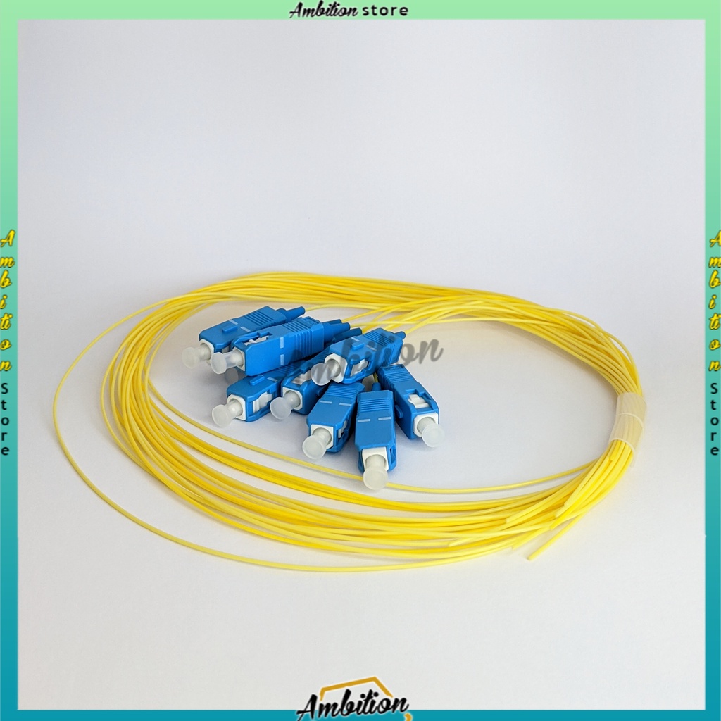 [Bisa Bayar Ditempat] Fiber Pigtail SC/UPC 0.9mm SM 1.5 Meter Kabel Fo Pigtail 1M SC UPC