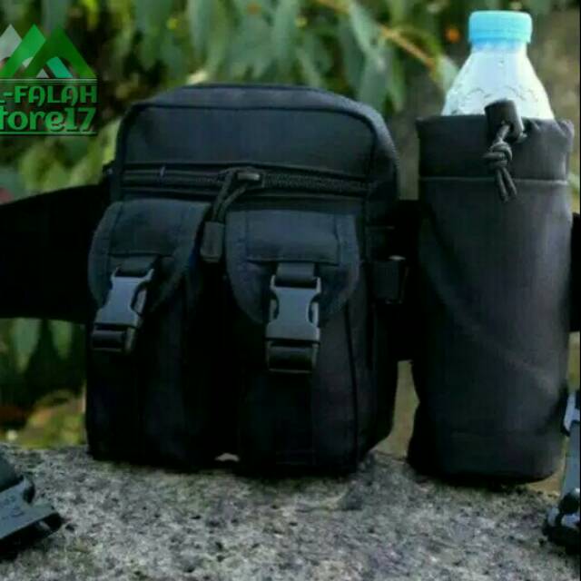 Tas pinggang cowok / Waist bag army tactikal /waist army tactical botol