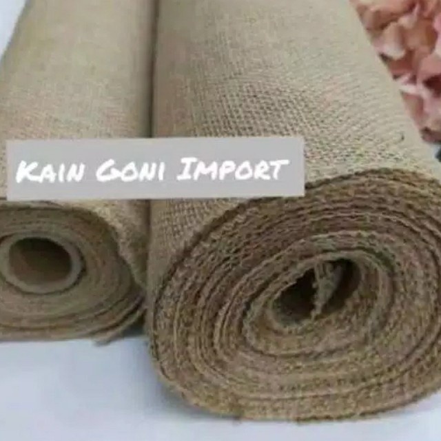 Kain Goni - 10 Meter - L50Cm Karung Goni Burlap Kain Goni Coklat