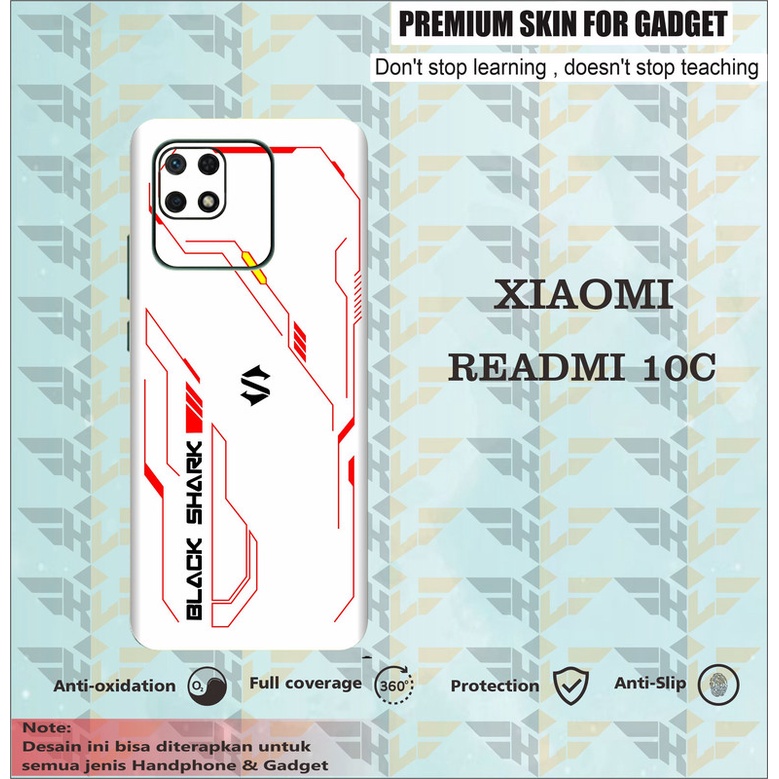 GARSKIN HANDPHONE 2PCS XIAOMI READMI 10C BLACKSHARK WHITE