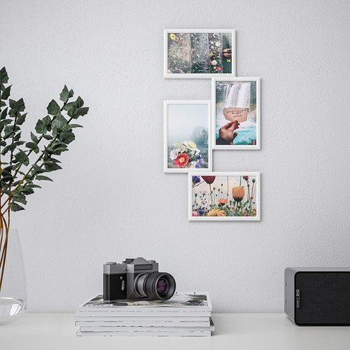 Bingkai Foto 4R Minimalis Frame Foto Kolase Bahan Plastik YL4
