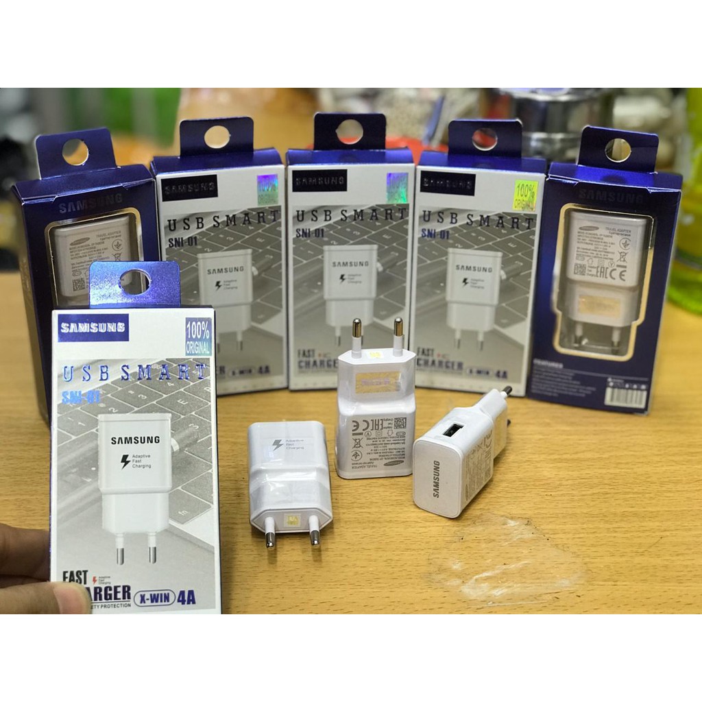 Batok SAMSUNG S6 ori oem Qc 4 fastcharging travel adapter charger packing kotak