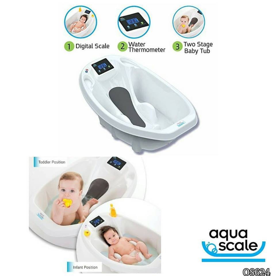 Baby Bath Aquascale White/ BATH STAND /KAKI BAK MANDI /bak mandi bayi/ new aquascale/alat mandi bayi / bak mandi canggih / timbangan bayi