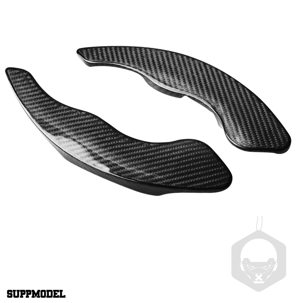 Smodel 2pcs / Set Paddle Shifter Carbon Fiber Hitam Anti Gores / Korosi Untuk Mobil Toyota 86