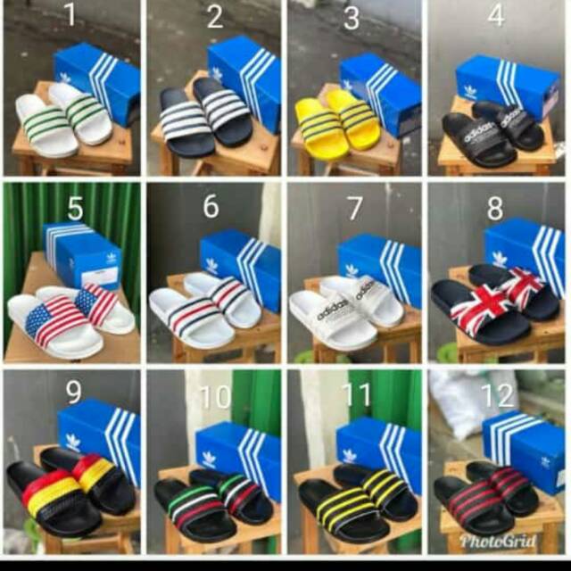 SENDAL ADIDAS ADILETTE ORIGINAL // SENDAL SANTAI ORIGINAL