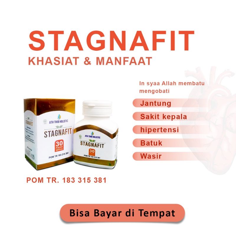 Stagnafit 30 kapsul - Obat Herbal Stroke Kebas Kesemutan